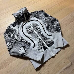 Rare vintage Lululemon manifesto euro graphic scuba jacket size 8